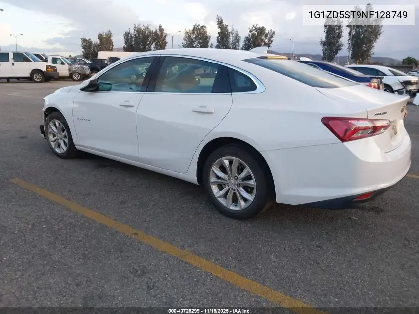 1G1ZD5ST9NF128749 2022 Chevrolet Malibu Fwd Lt