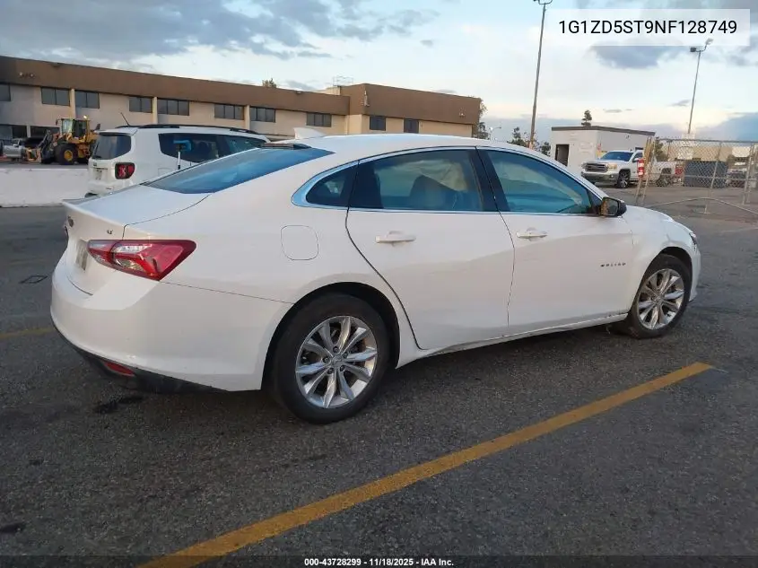 1G1ZD5ST9NF128749 2022 Chevrolet Malibu Fwd Lt