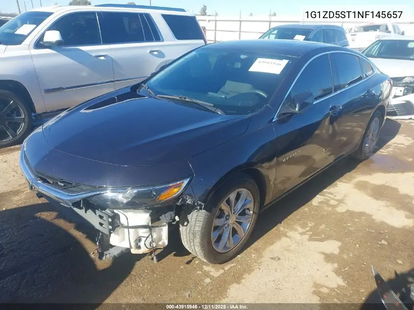 1G1ZD5ST1NF145657 2022 Chevrolet Malibu Fwd Lt