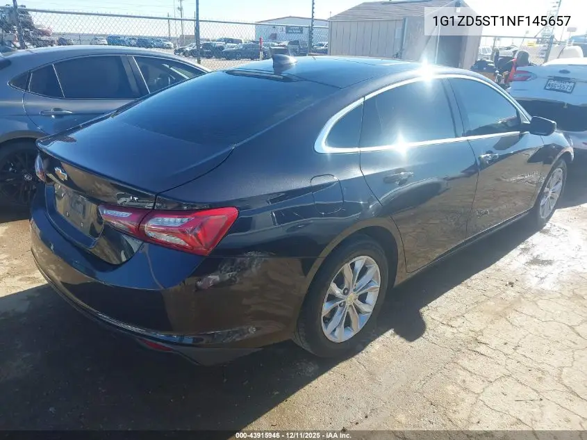1G1ZD5ST1NF145657 2022 Chevrolet Malibu Fwd Lt