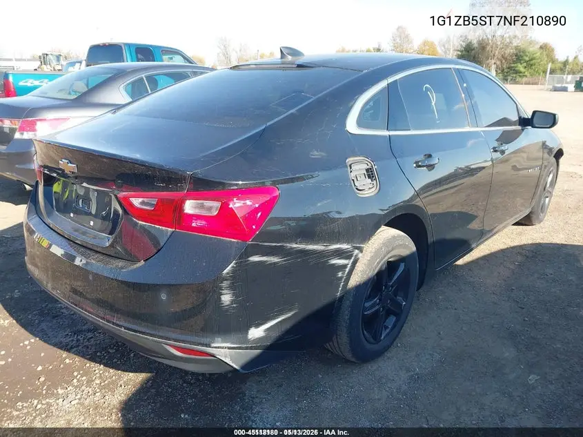 1G1ZB5ST7NF210890 2022 Chevrolet Malibu Fwd Ls