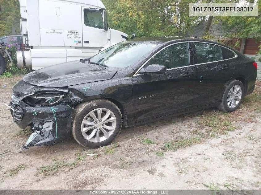 1G1ZD5ST3PF138017 2023 Chevrolet Malibu Lt