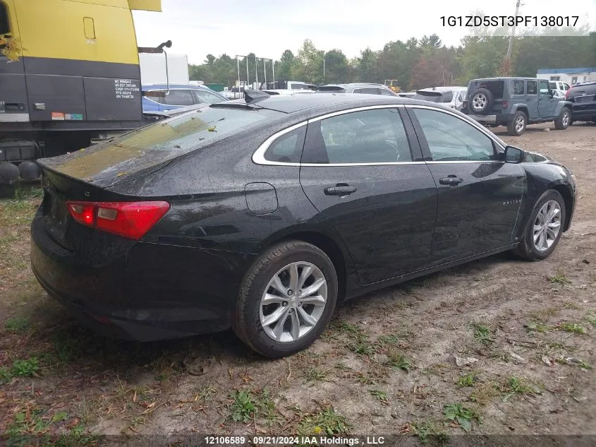 1G1ZD5ST3PF138017 2023 Chevrolet Malibu Lt