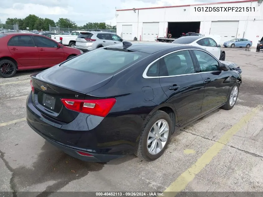 1G1ZD5STXPF221511 2023 Chevrolet Malibu Fwd 1Lt