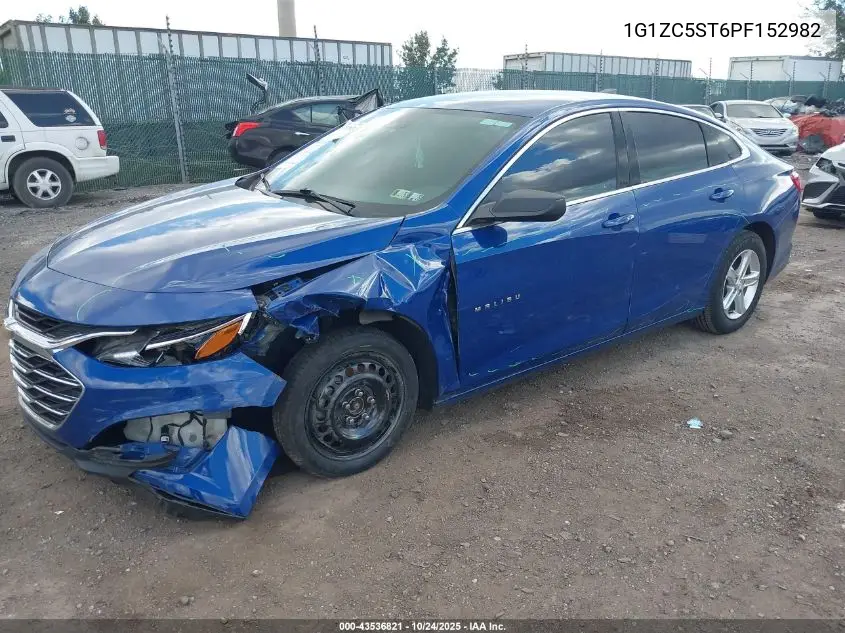 1G1ZC5ST6PF152982 2023 Chevrolet Malibu Fwd 1Fl
