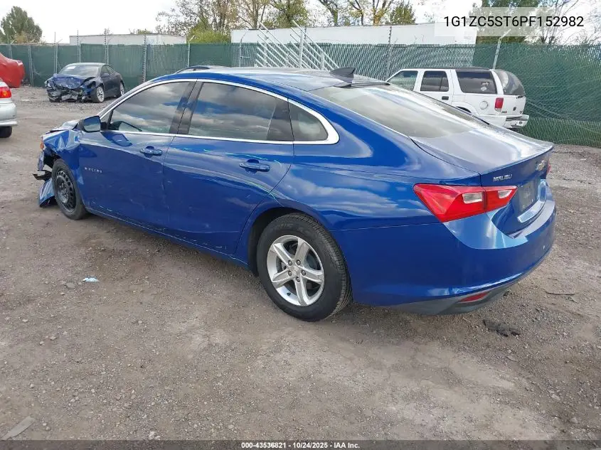 1G1ZC5ST6PF152982 2023 Chevrolet Malibu Fwd 1Fl