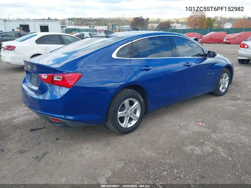 1G1ZC5ST6PF152982 2023 Chevrolet Malibu Fwd 1Fl