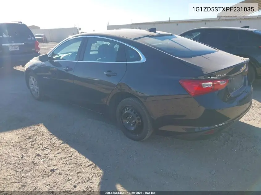 1G1ZD5STXPF231035 2023 Chevrolet Malibu Fwd 1Lt
