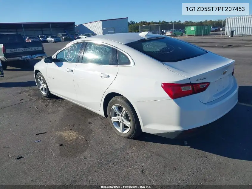 1G1ZD5ST7PF207453 2023 Chevrolet Malibu Fwd 1Lt
