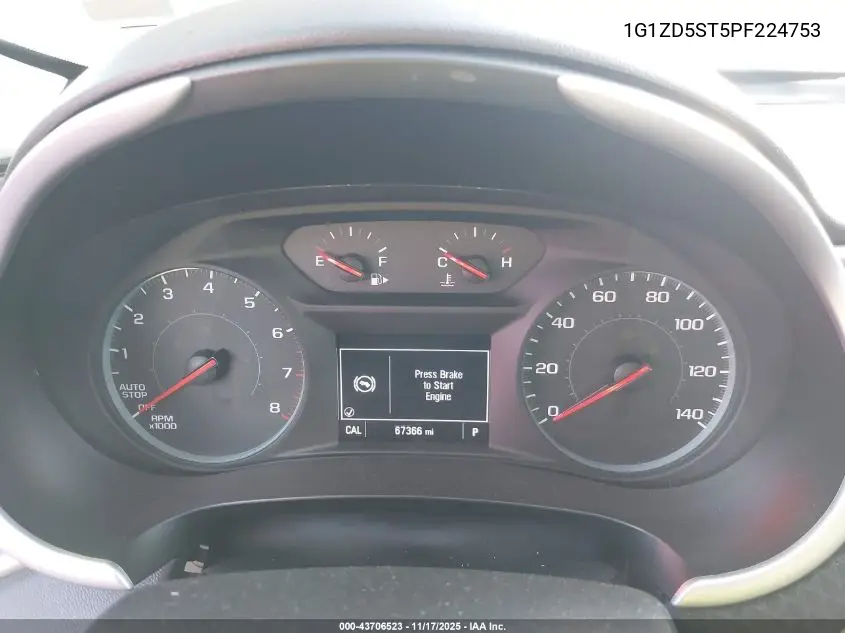 1G1ZD5ST5PF224753 2023 Chevrolet Malibu Fwd 1Lt