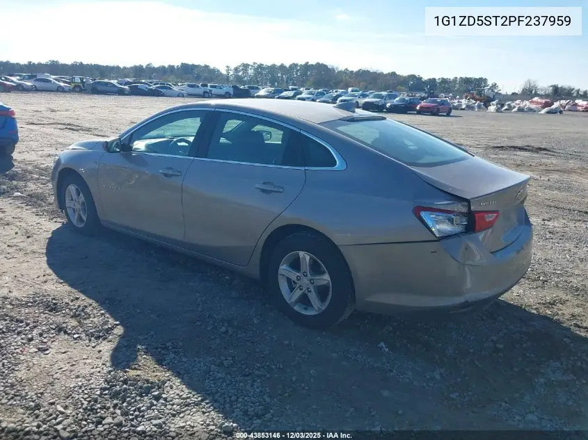 1G1ZD5ST2PF237959 2023 Chevrolet Malibu Fwd 1Lt