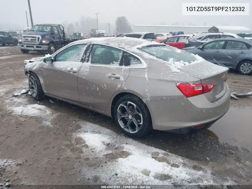 1G1ZD5ST9PF212332 2023 Chevrolet Malibu Fwd 1Lt