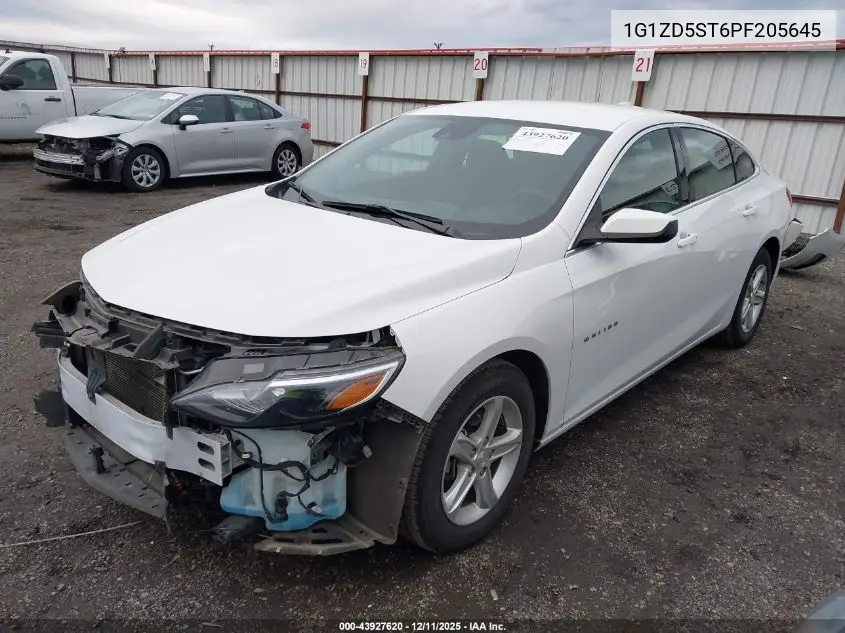 1G1ZD5ST6PF205645 2023 Chevrolet Malibu Fwd 1Lt