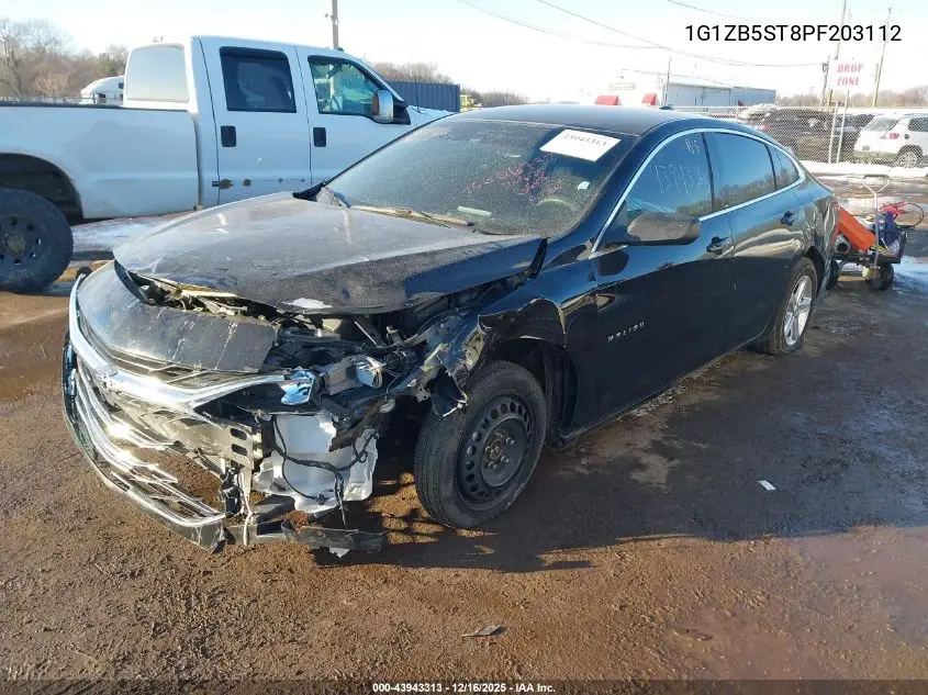 1G1ZB5ST8PF203112 2023 Chevrolet Malibu Fwd Ls