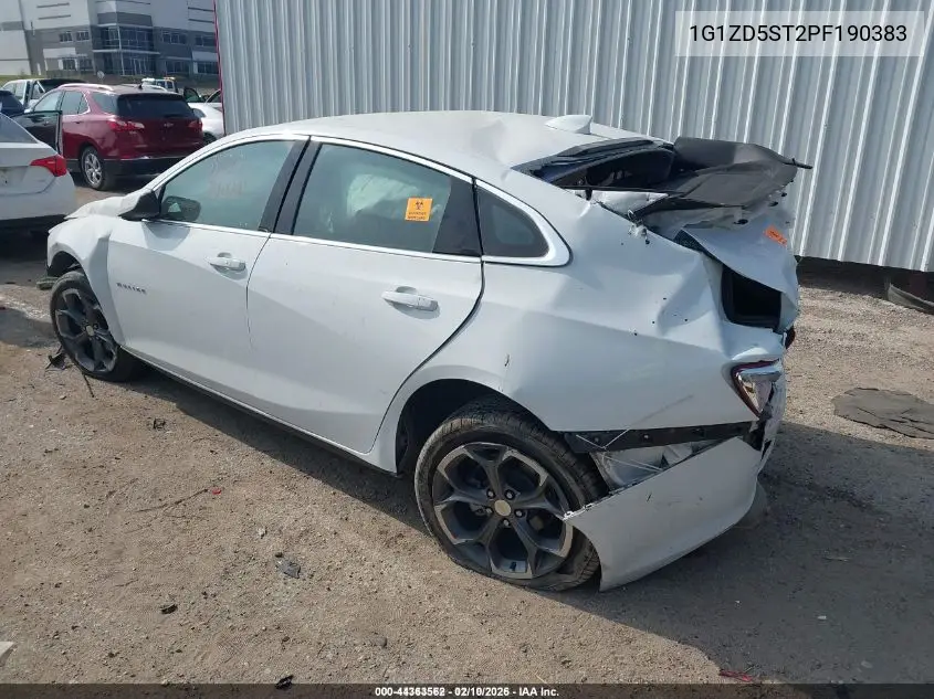 1G1ZD5ST2PF190383 2023 Chevrolet Malibu Fwd 1Lt