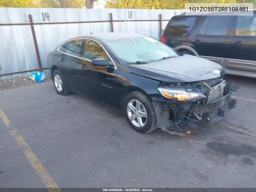 1G1ZC5ST2RF108481 2024 Chevrolet Malibu Fwd 1Fl