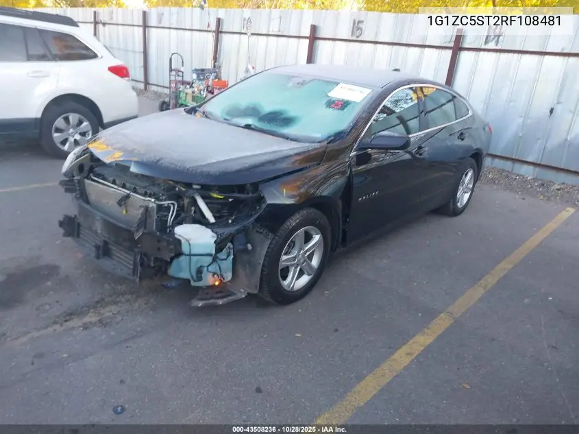 1G1ZC5ST2RF108481 2024 Chevrolet Malibu Fwd 1Fl