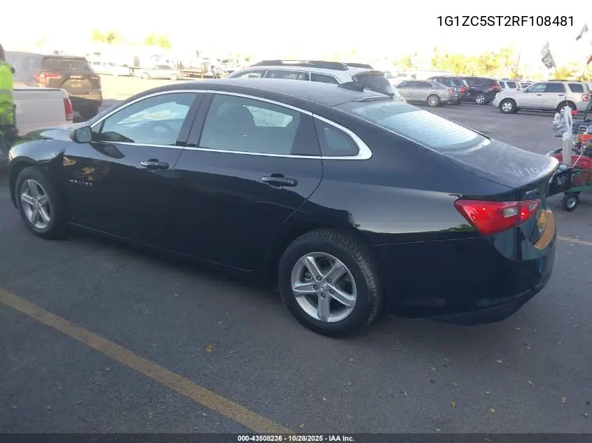 1G1ZC5ST2RF108481 2024 Chevrolet Malibu Fwd 1Fl