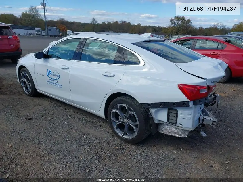 1G1ZD5ST7RF194237 2024 Chevrolet Malibu Fwd 1Lt