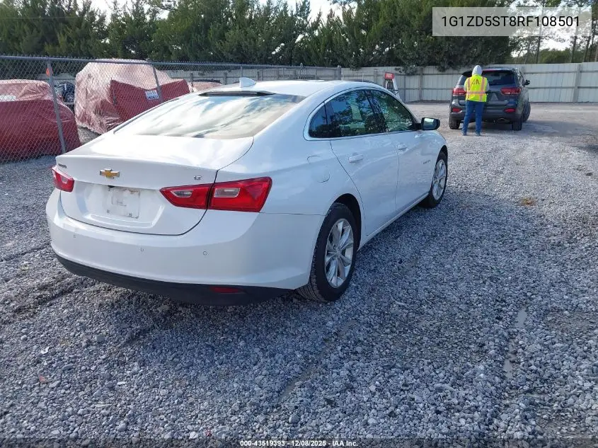 1G1ZD5ST8RF108501 2024 Chevrolet Malibu Fwd 1Lt