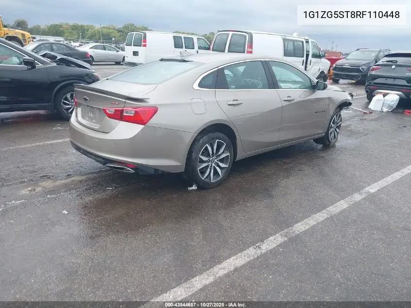 1G1ZG5ST8RF110448 2024 Chevrolet Malibu Fwd Rs