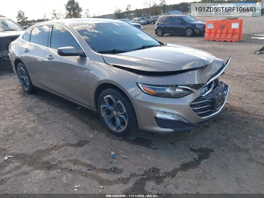 1G1ZD5ST6RF106651 2024 Chevrolet Malibu Fwd 1Lt