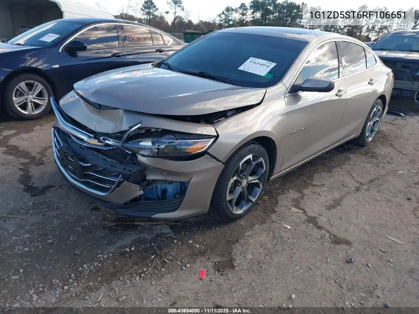 1G1ZD5ST6RF106651 2024 Chevrolet Malibu Fwd 1Lt