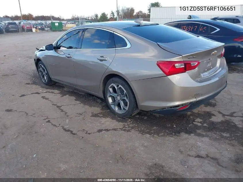 1G1ZD5ST6RF106651 2024 Chevrolet Malibu Fwd 1Lt