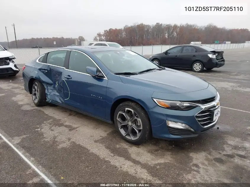 1G1ZD5ST7RF205110 2024 Chevrolet Malibu Fwd 1Lt