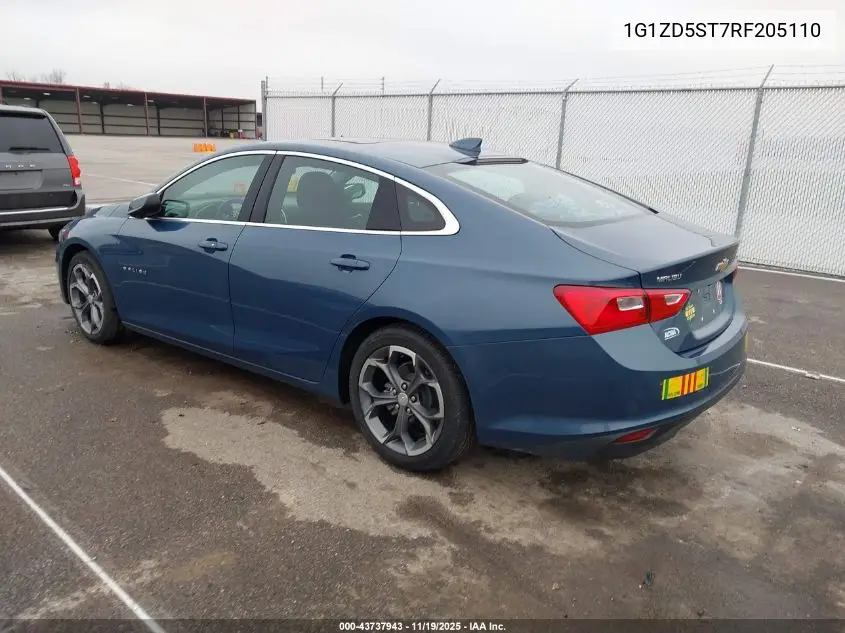 1G1ZD5ST7RF205110 2024 Chevrolet Malibu Fwd 1Lt