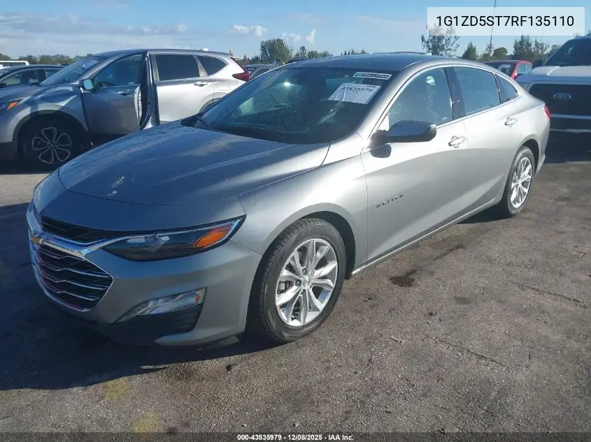 1G1ZD5ST7RF135110 2024 Chevrolet Malibu Fwd 1Lt