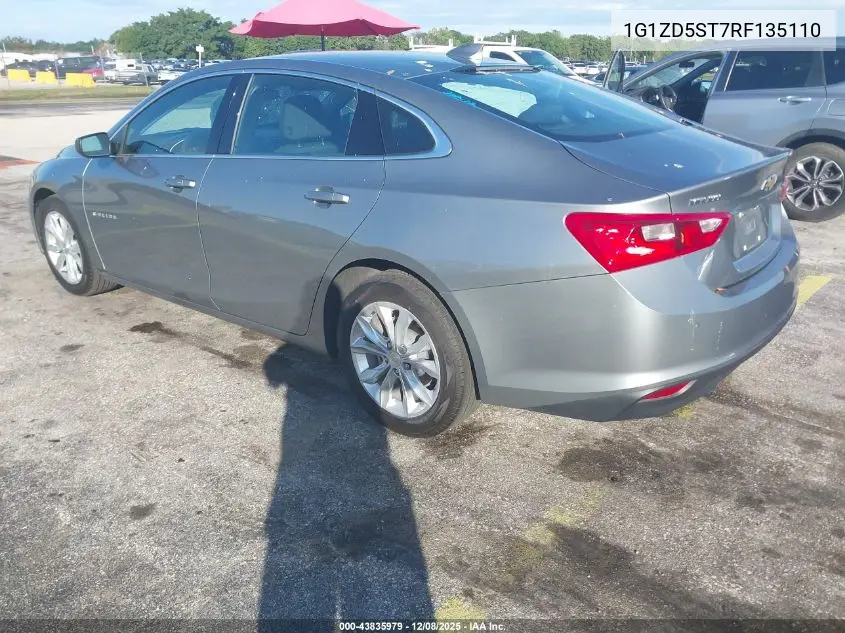 1G1ZD5ST7RF135110 2024 Chevrolet Malibu Fwd 1Lt