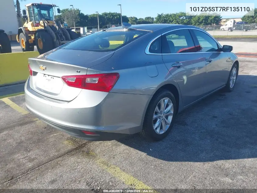 1G1ZD5ST7RF135110 2024 Chevrolet Malibu Fwd 1Lt