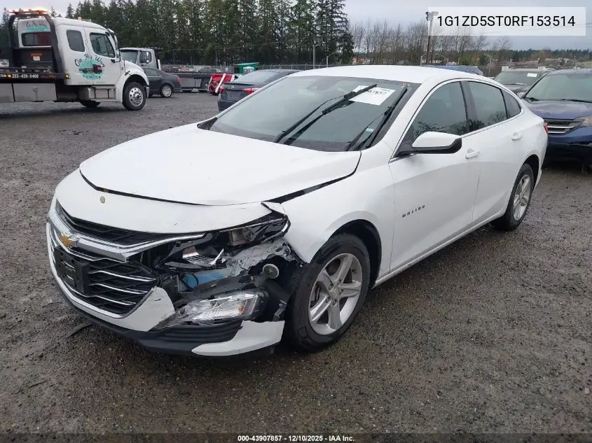 1G1ZD5ST0RF153514 2024 Chevrolet Malibu Fwd 1Lt