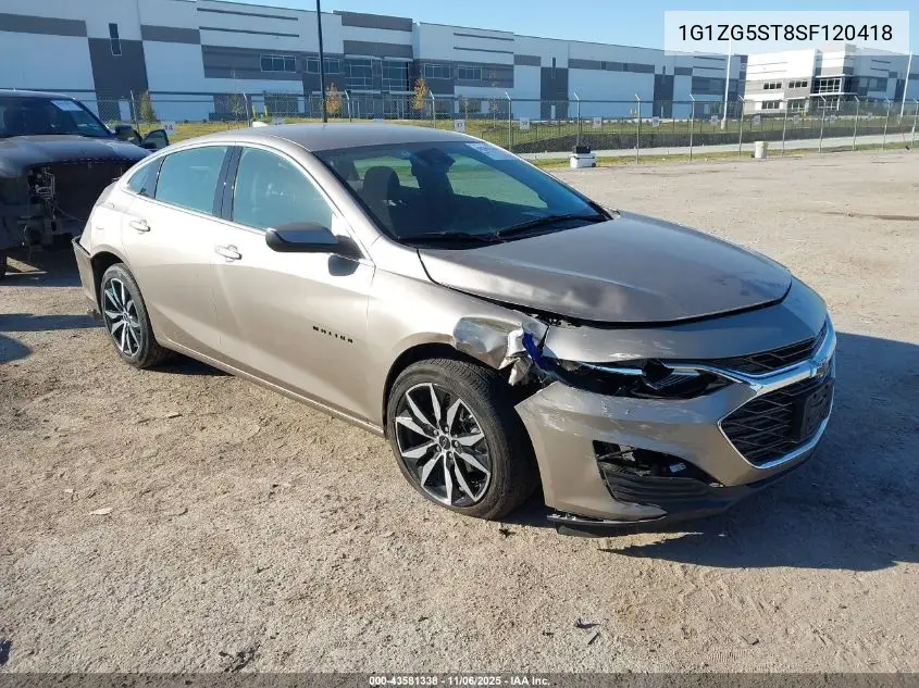 1G1ZG5ST8SF120418 2025 Chevrolet Malibu Fwd Rs