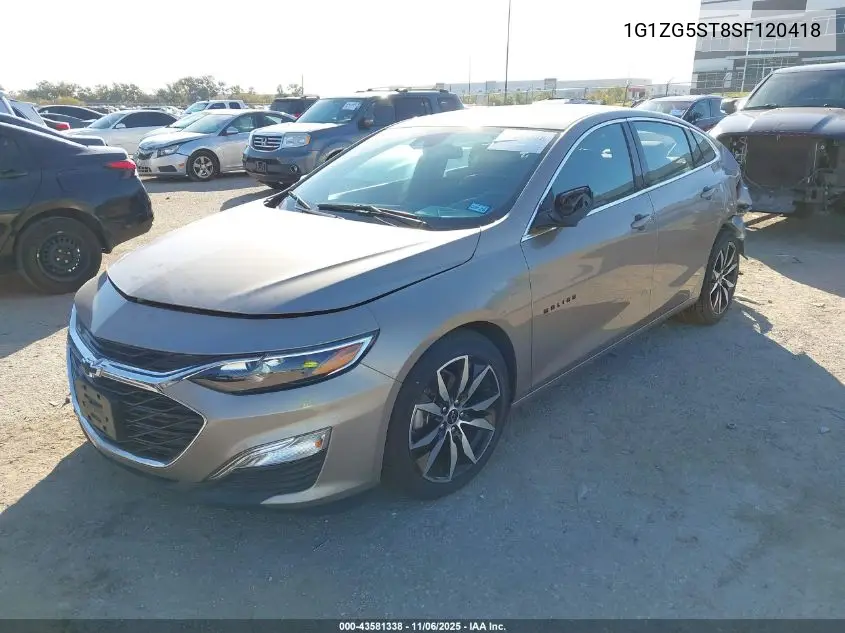 1G1ZG5ST8SF120418 2025 Chevrolet Malibu Fwd Rs