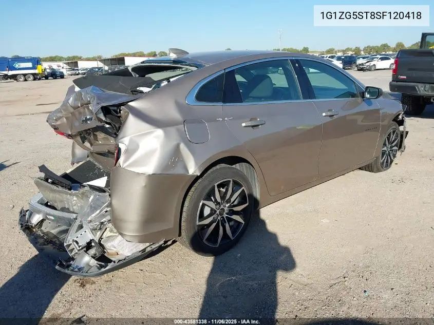 1G1ZG5ST8SF120418 2025 Chevrolet Malibu Fwd Rs