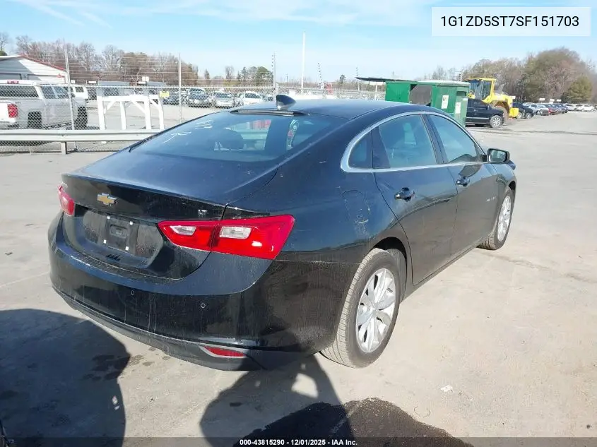 1G1ZD5ST7SF151703 2025 Chevrolet Malibu Fwd 1Lt