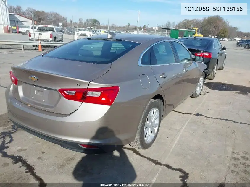 1G1ZD5ST5SF138156 2025 Chevrolet Malibu Fwd 1Lt