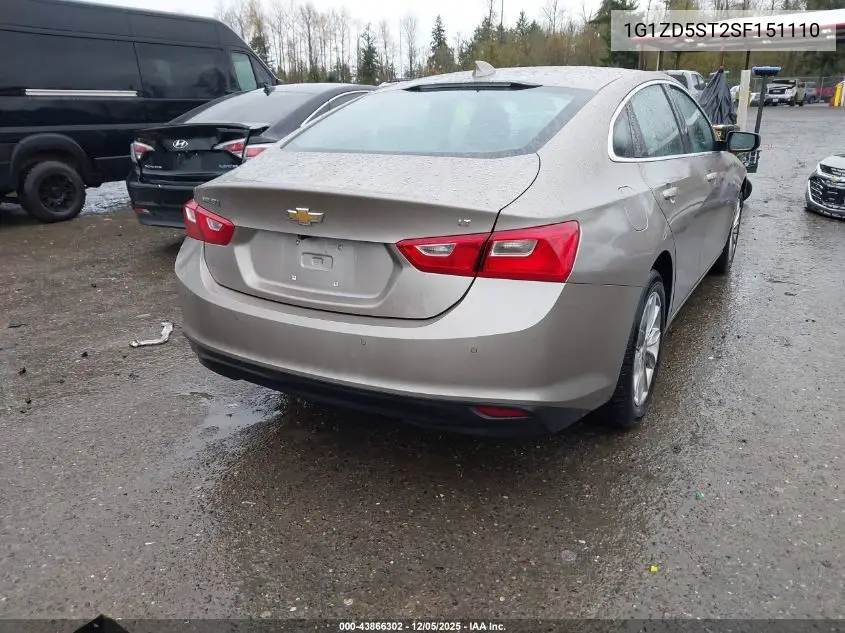 1G1ZD5ST2SF151110 2025 Chevrolet Malibu Fwd 1Lt