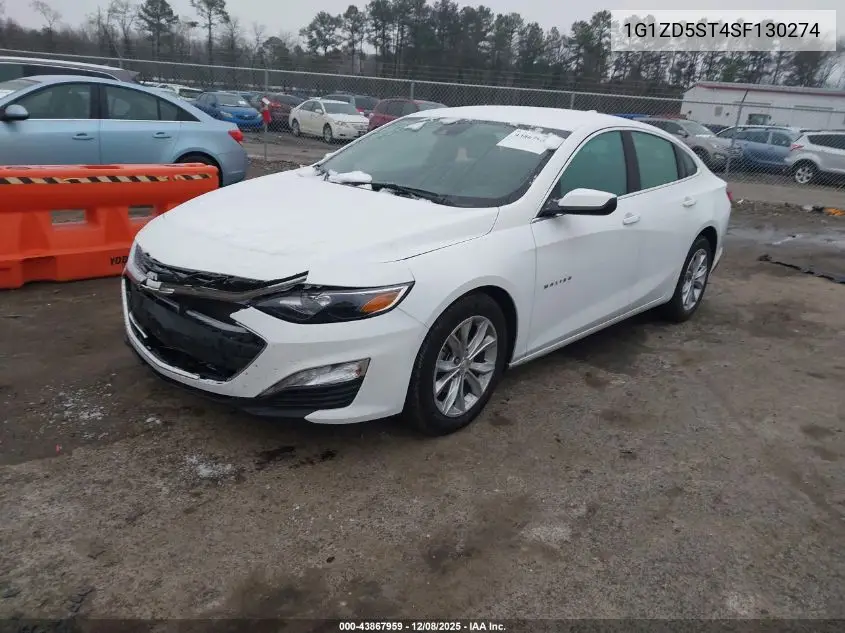 1G1ZD5ST4SF130274 2025 Chevrolet Malibu Fwd 1Lt