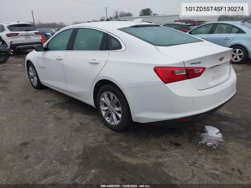 1G1ZD5ST4SF130274 2025 Chevrolet Malibu Fwd 1Lt