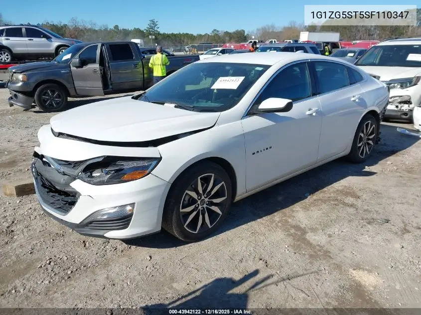 1G1ZG5ST5SF110347 2025 Chevrolet Malibu Fwd Rs