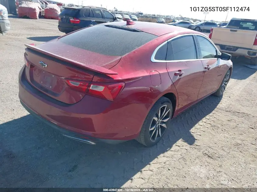 1G1ZG5ST0SF112474 2025 Chevrolet Malibu Fwd Rs