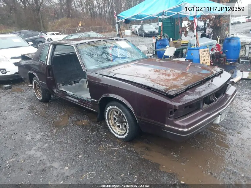 1G1GZ11H7JP120359 1988 Chevrolet Monte Carlo