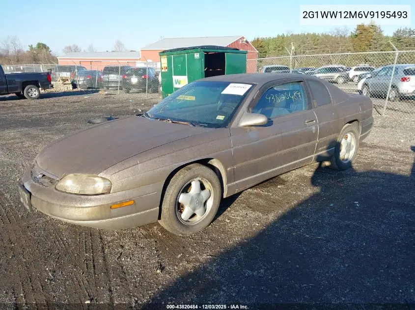 2G1WW12M6V9195493 1997 Chevrolet Monte Carlo Ls