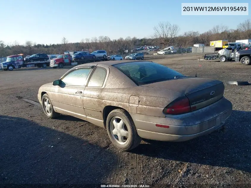 2G1WW12M6V9195493 1997 Chevrolet Monte Carlo Ls