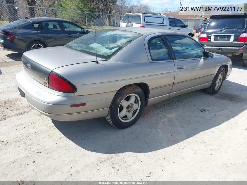 1997 Chevrolet Monte Carlo Ls VIN: 2G1WW12M7V9221177 Lot: 44567386