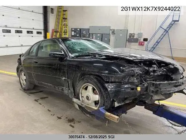 2G1WX12K7X9244022 1999 Chevrolet Monte Carlo Z34