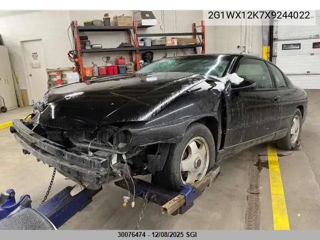 2G1WX12K7X9244022 1999 Chevrolet Monte Carlo Z34